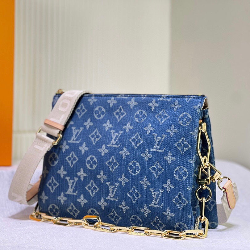 Blue Embroidery Design Bag mysite