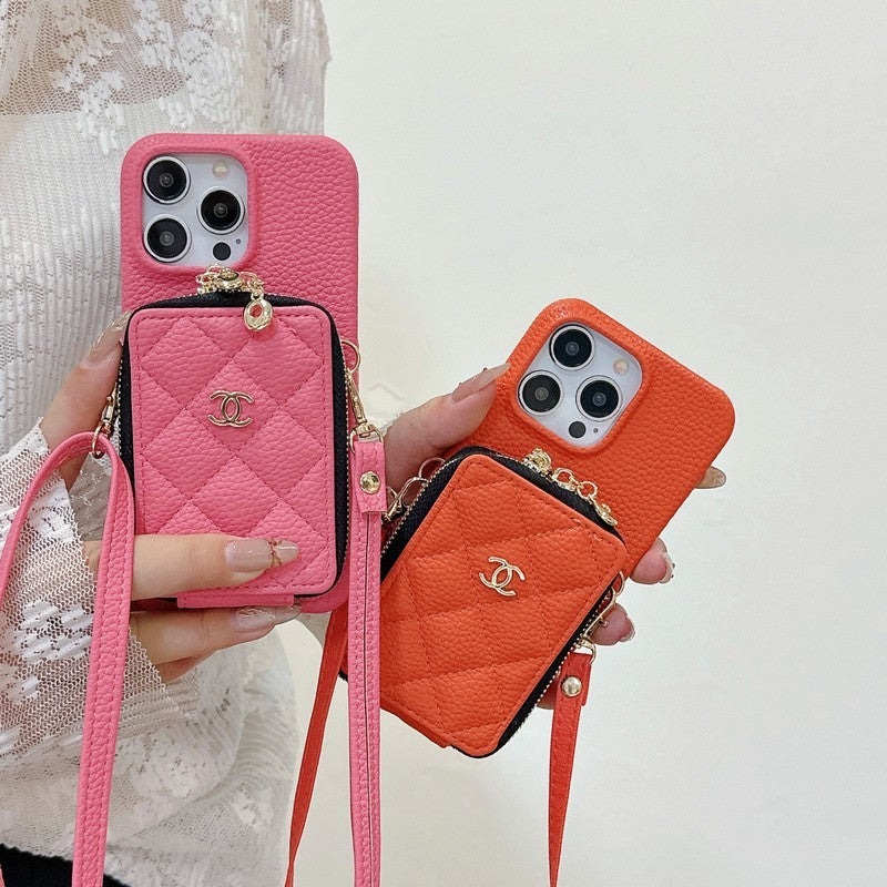 CC Card Bag Color Chain iPhone Case mysite