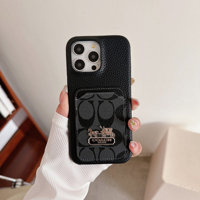 Coa Card Bag Leather iPhone Case mysite