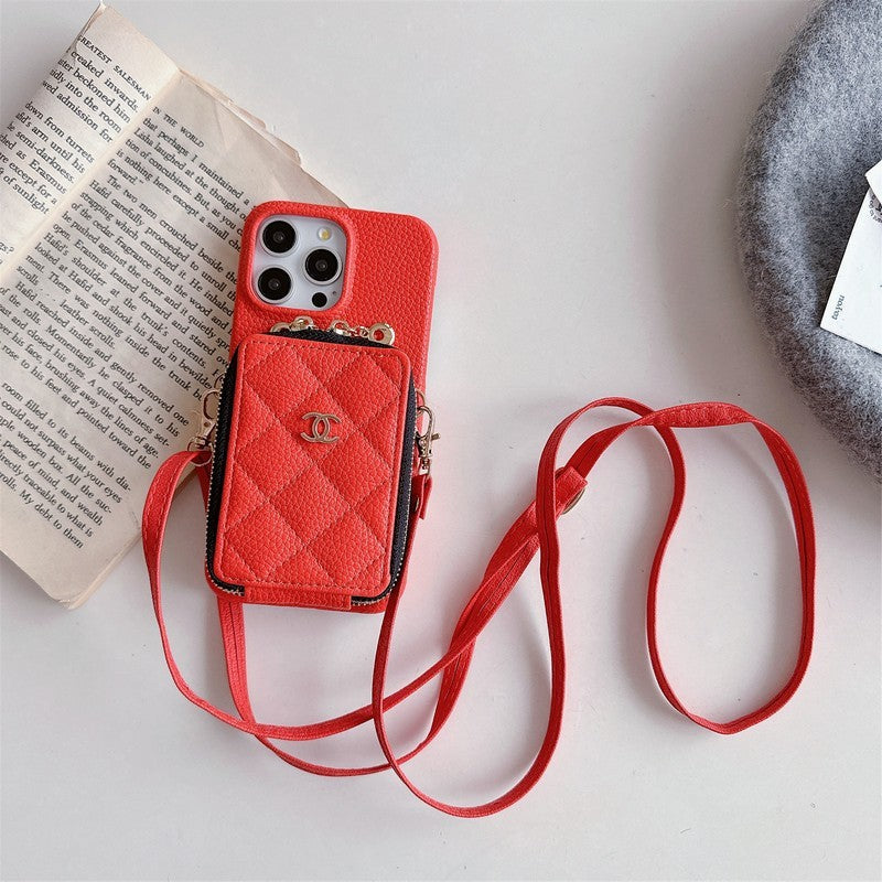 CC Card Bag Color Chain iPhone Case mysite