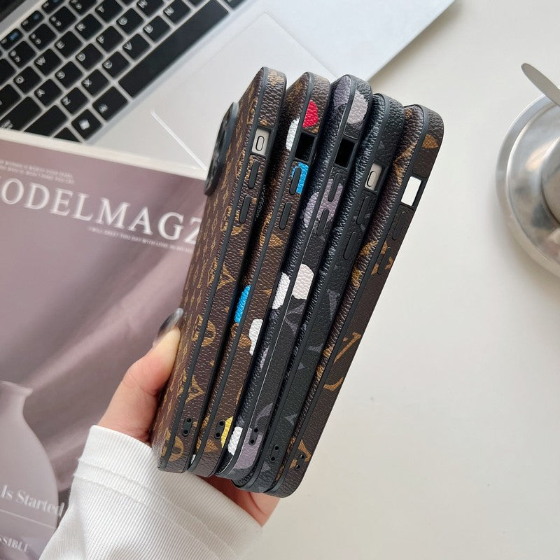 Lou Classic Color Leather iPhone Case mysite