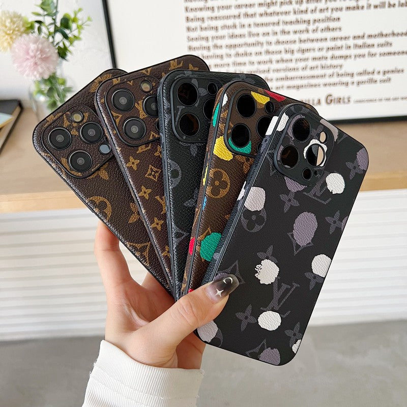 Lou Classic Color Leather iPhone Case mysite