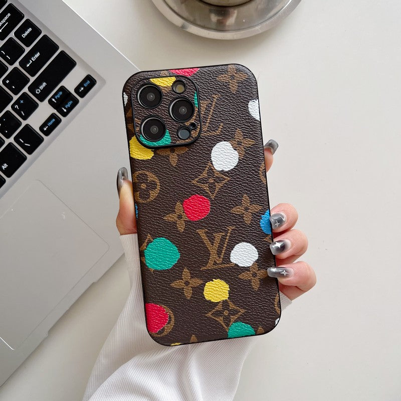 Lou Classic Color Leather iPhone Case mysite