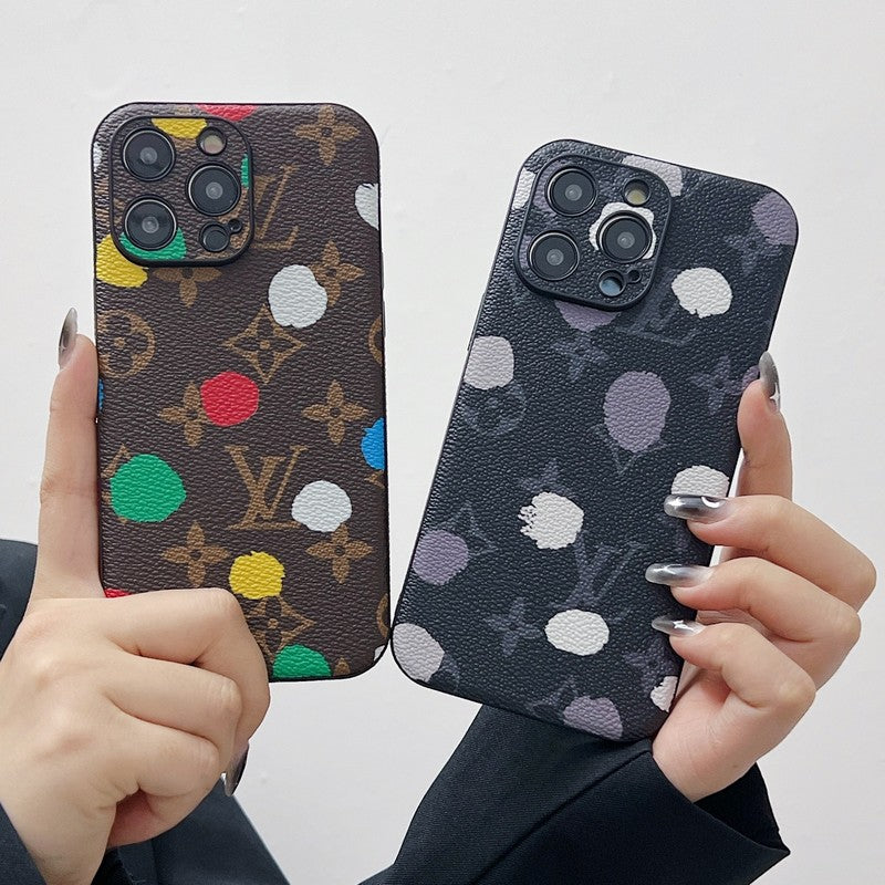 Lou Classic Color Leather iPhone Case mysite