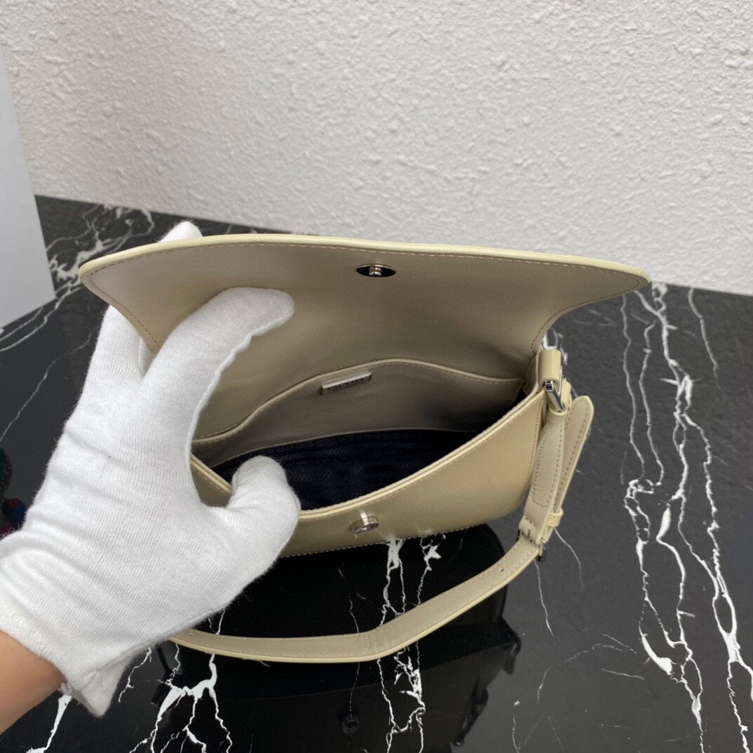 CLEO 24 BEIGE BRUSHED LEATHER SHOULDER BAG mysite