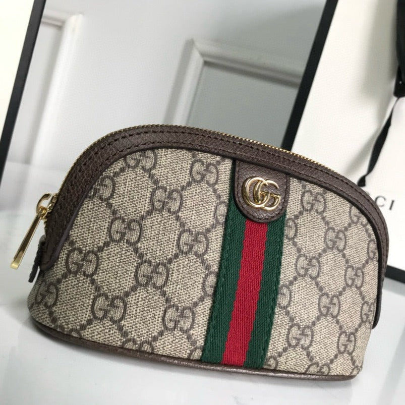 ophidia small 17cm comestic pouch beige monogram canvas mysite