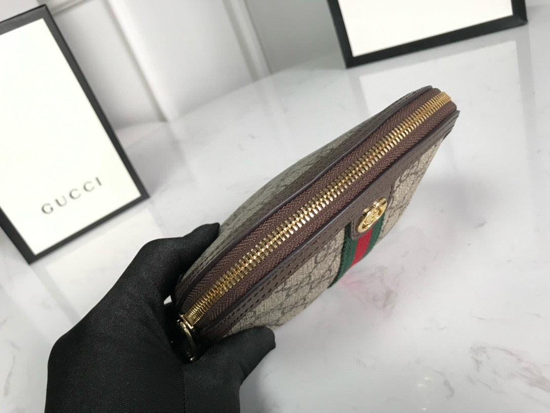 ophidia small 17cm comestic pouch beige monogram canvas mysite