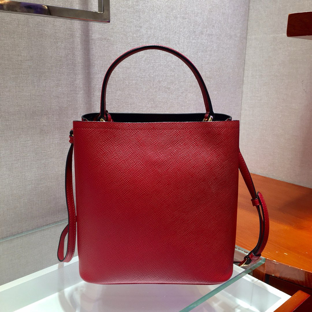 medium pra panier bag 22cm red calfskin mysite