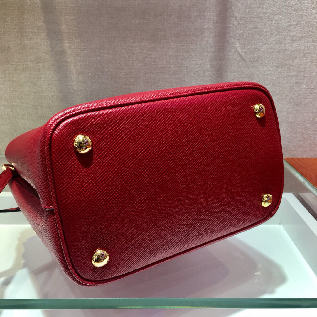 medium pra panier bag 22cm red calfskin mysite