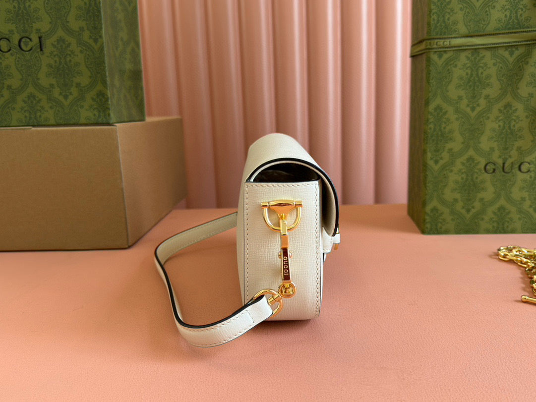 gg horsebit 1955 24cm small shoulder bag white calfskin mysite