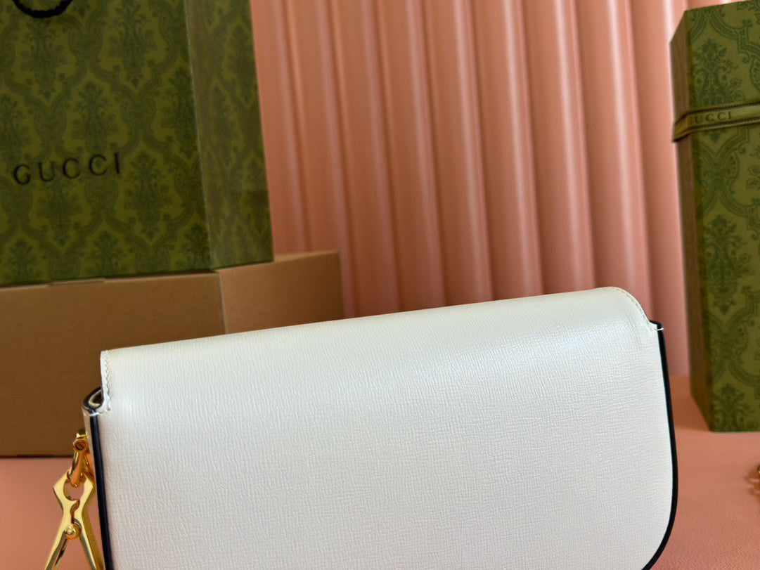 gg horsebit 1955 24cm small shoulder bag white calfskin mysite