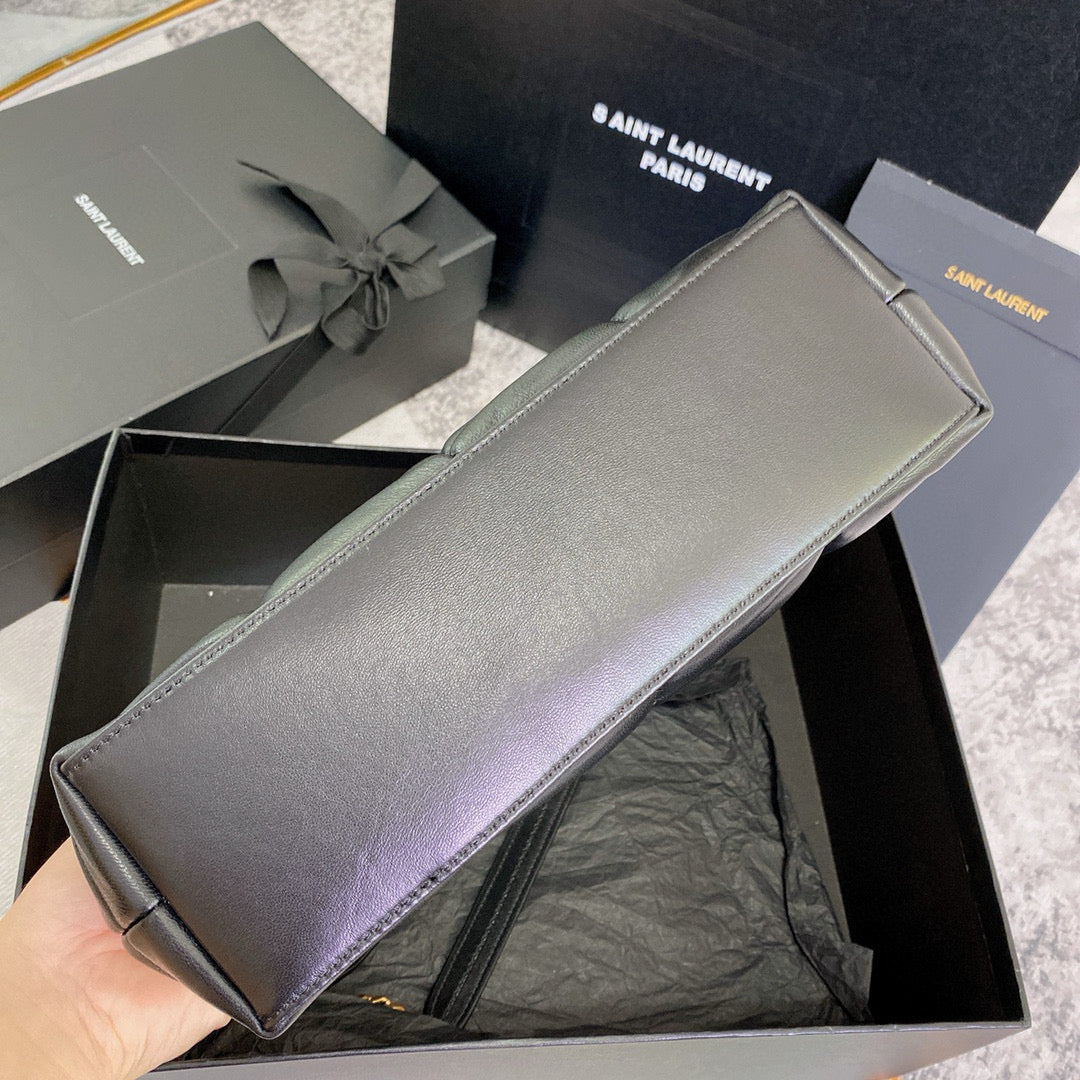 Saint Laurent Small Loulou 29 Shoulder Bag Black Lambskin Ghw mysite