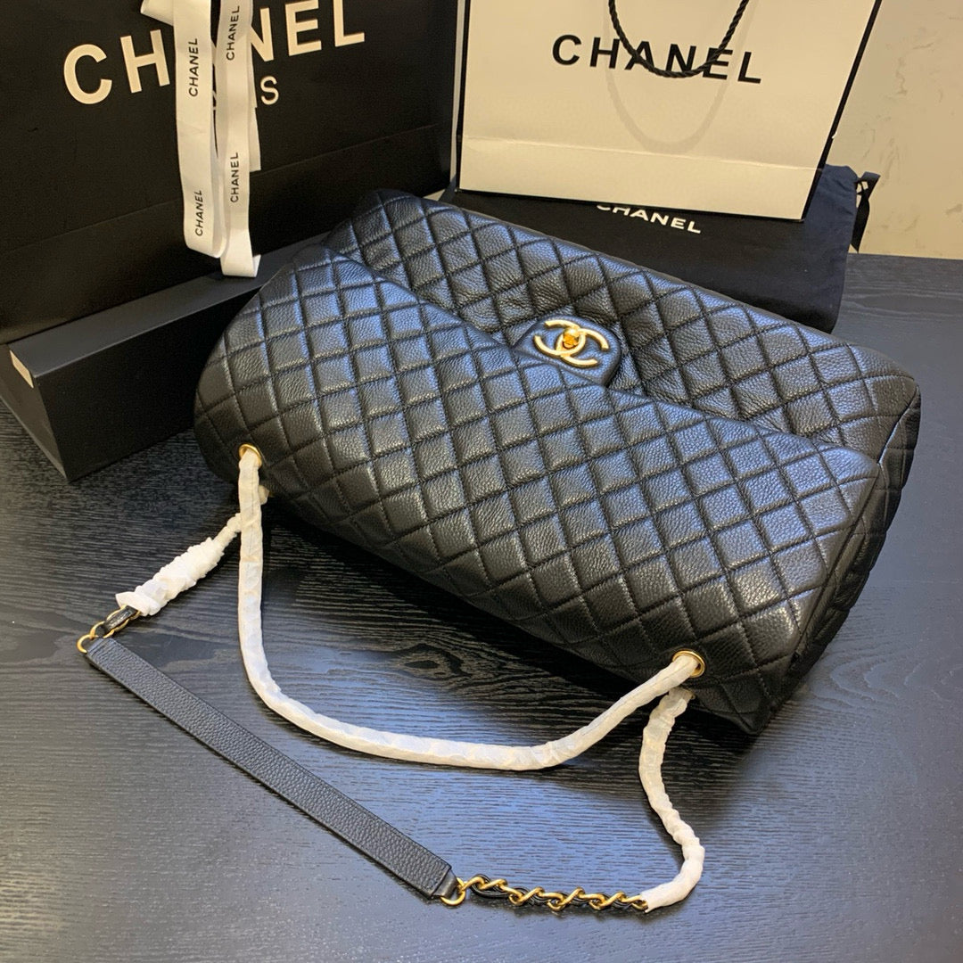 Classic Bag 91169 46cm black calfskin gold hardware mysite