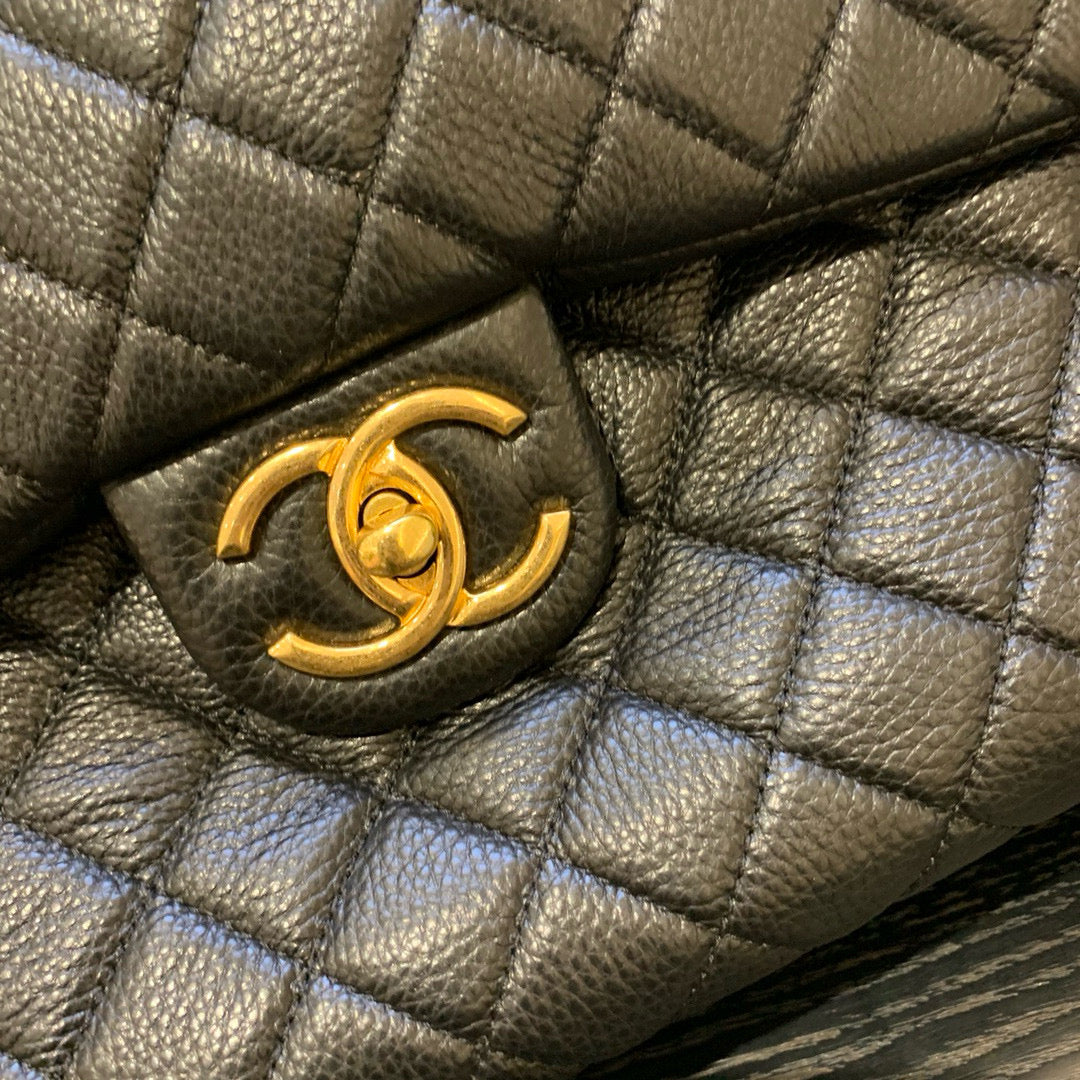 Classic Bag 91169 46cm black calfskin gold hardware mysite