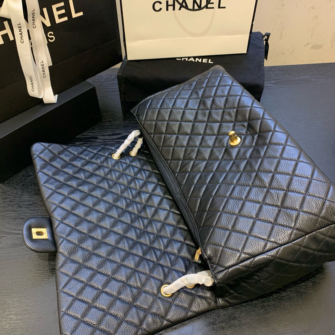 Classic Bag 91169 46cm black calfskin gold hardware mysite