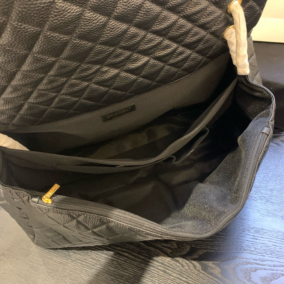 Classic Bag 91169 46cm black calfskin gold hardware mysite