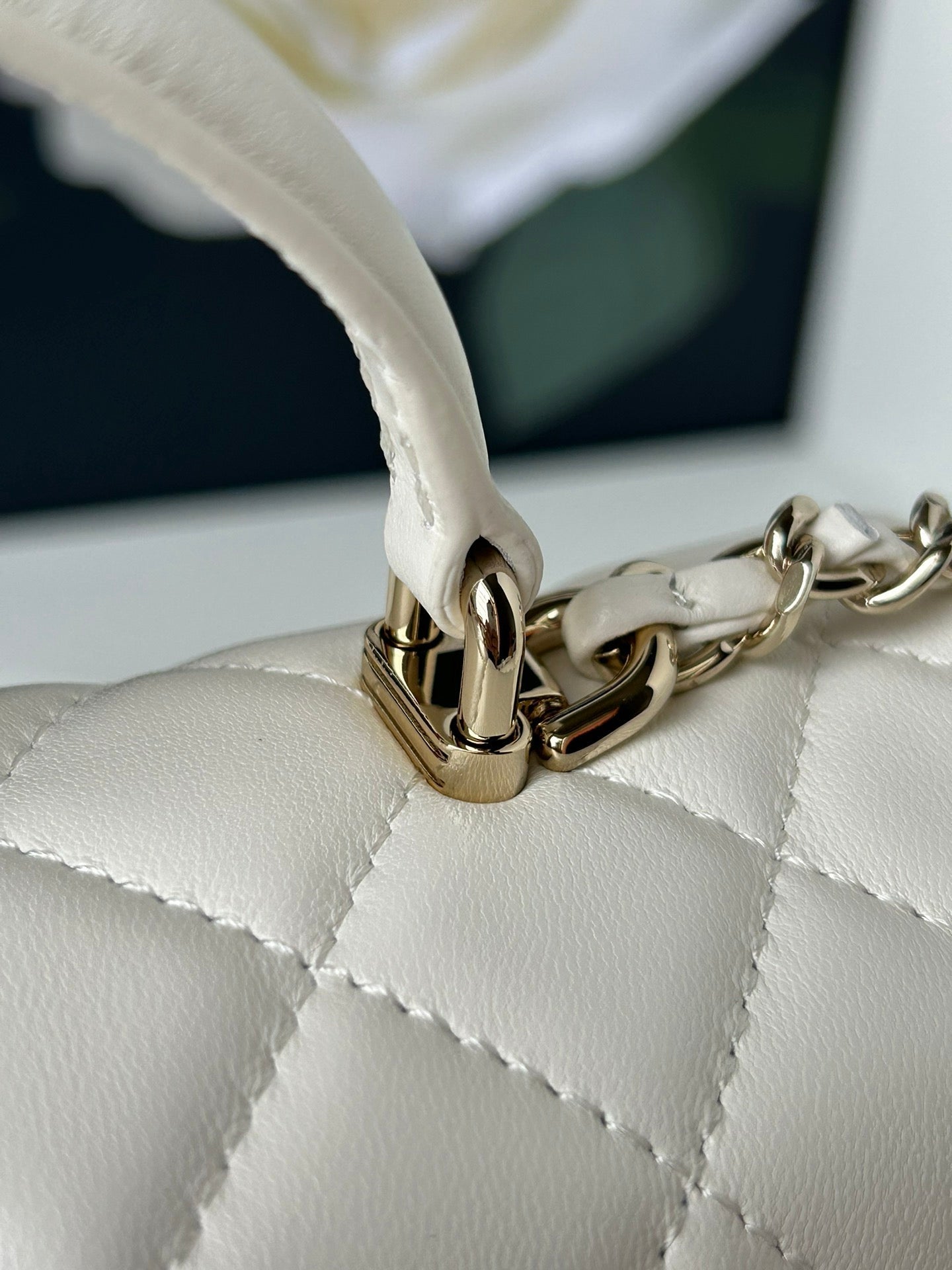cc flap bag 20 white lambskin silver hardware mysite