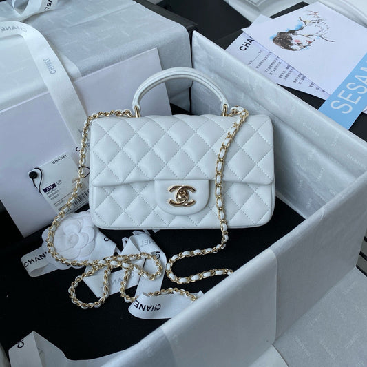 cc flap bag 20 white lambskin gold hardware mysite