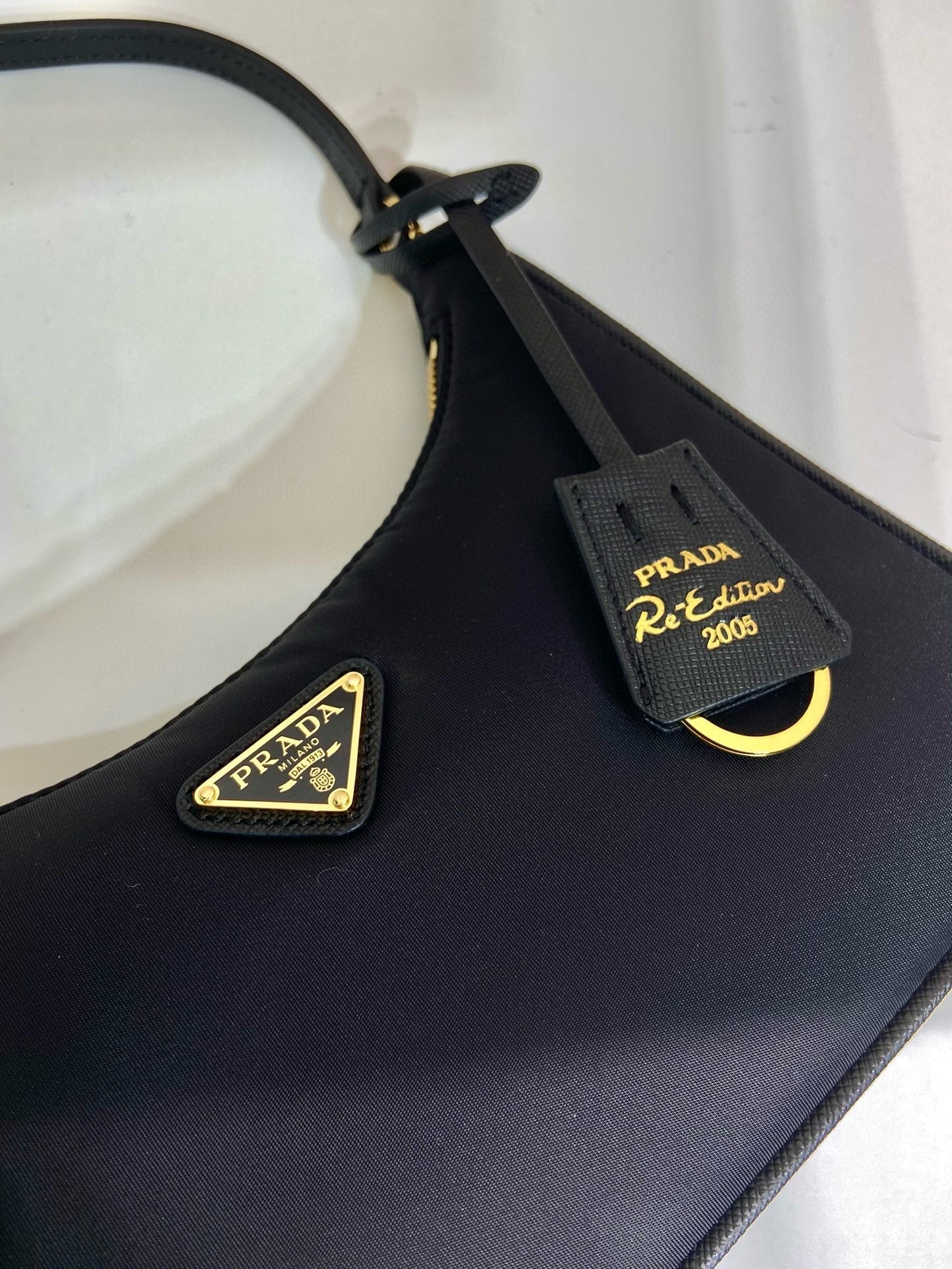 Prada Re-Edition 2005 Black Re-Nylon and Saffiano mini bag mysite