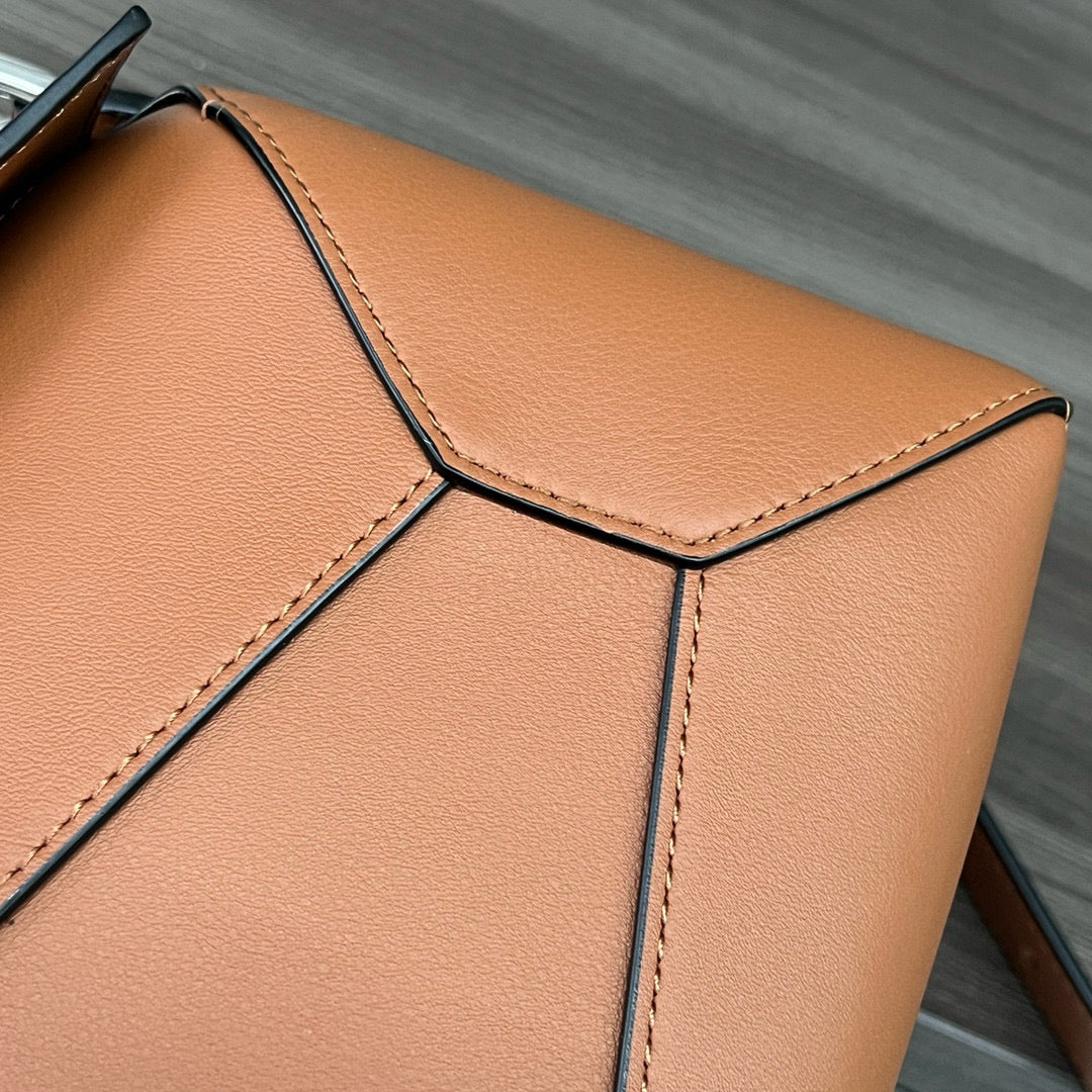 Small Puzzle 24 bag in classic gold calfskin shw mysite