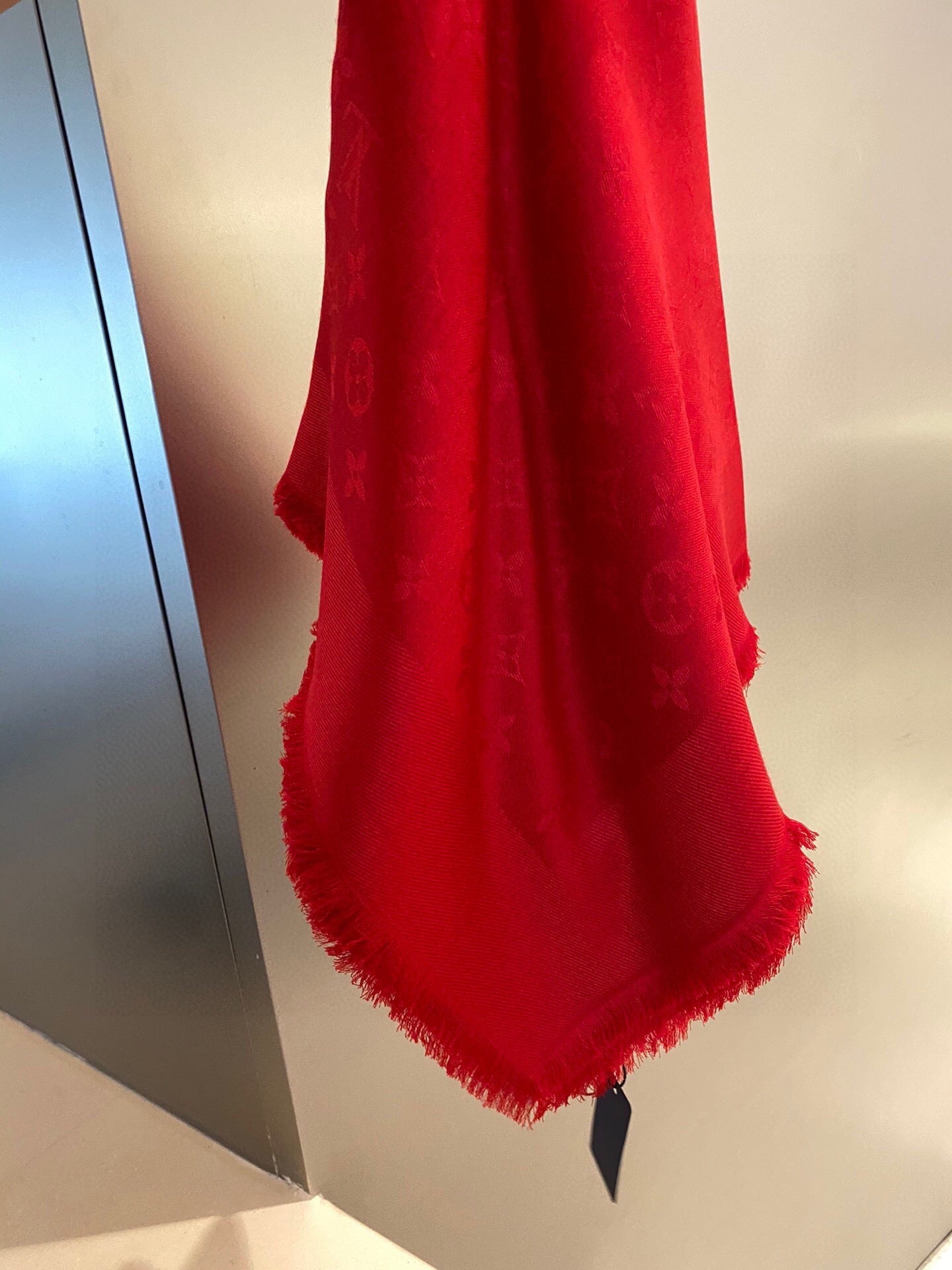 LV SCARF 140CM RED MONOGRAM JACQUARD 150730 mysite