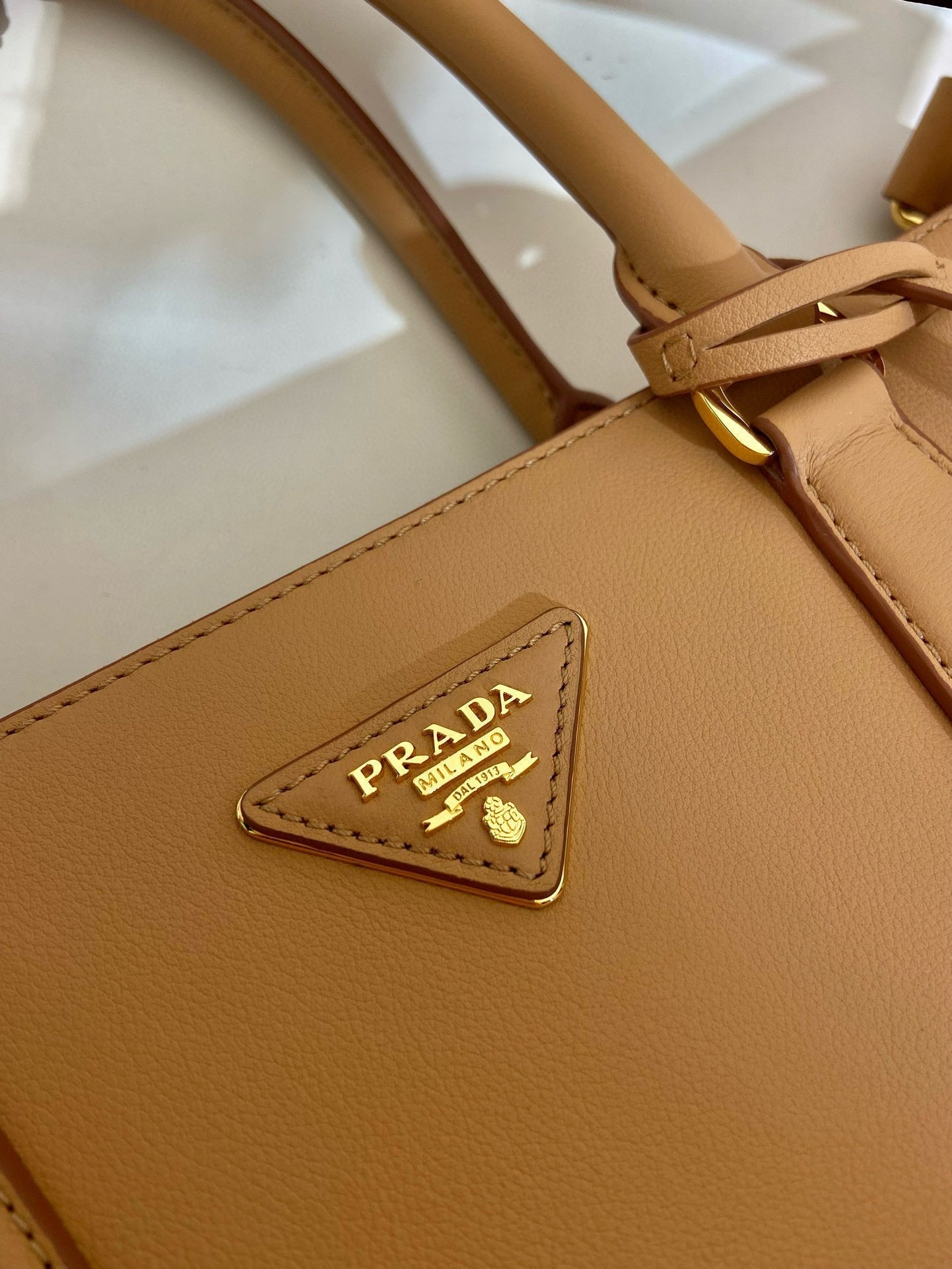 Large Prada Galleria Saffiano leather bag Sand Beige mysite