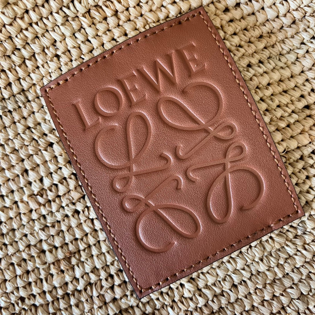 Mini Slit Tote 30cm Beige Raffia Tan Calfskin mysite