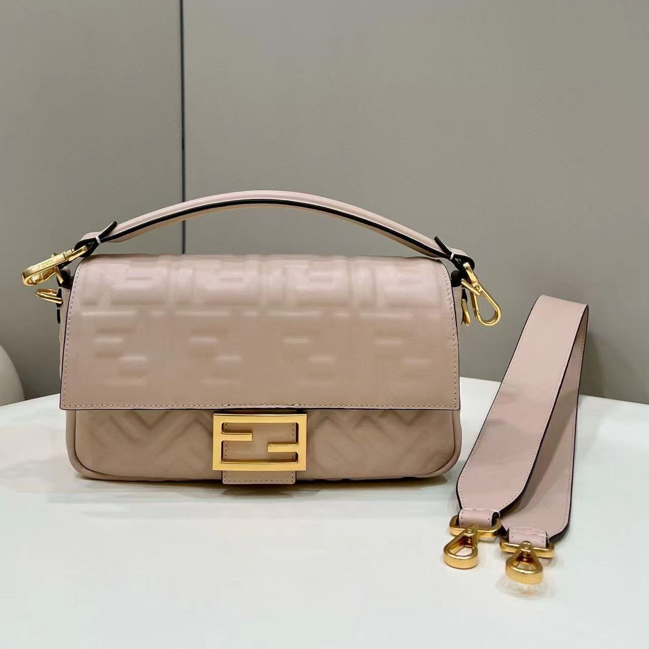 Baguette 27cm Beige Lambskin Gold Hardware mysite