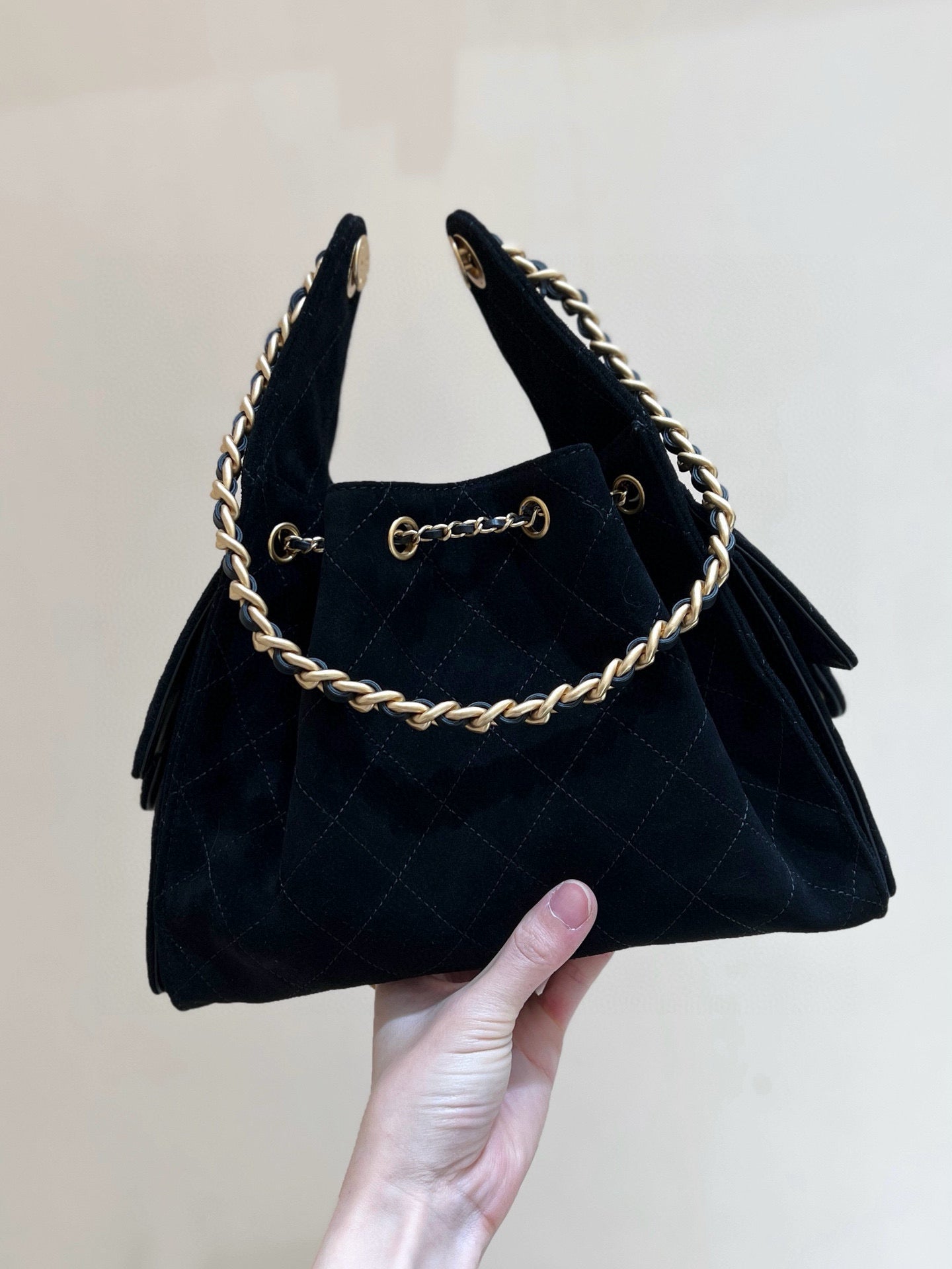 CC 25C Hobo Bag 30cm Black Suede mysite
