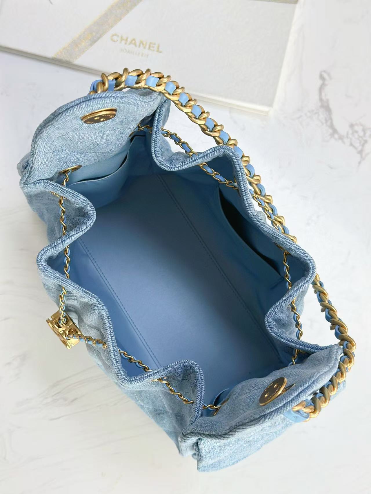 CC 25C Hobo Bag 30cm Light Blue Denim mysite