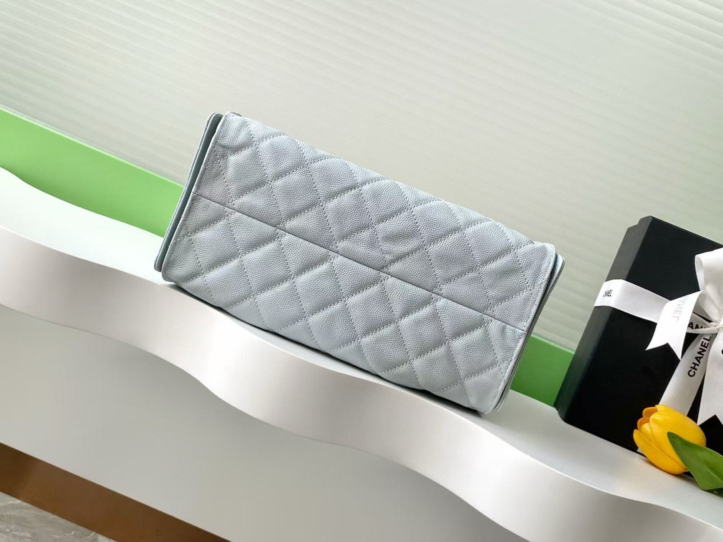 CC 25C Hobo Bag 30cm Light Blue Grained Calfskin mysite