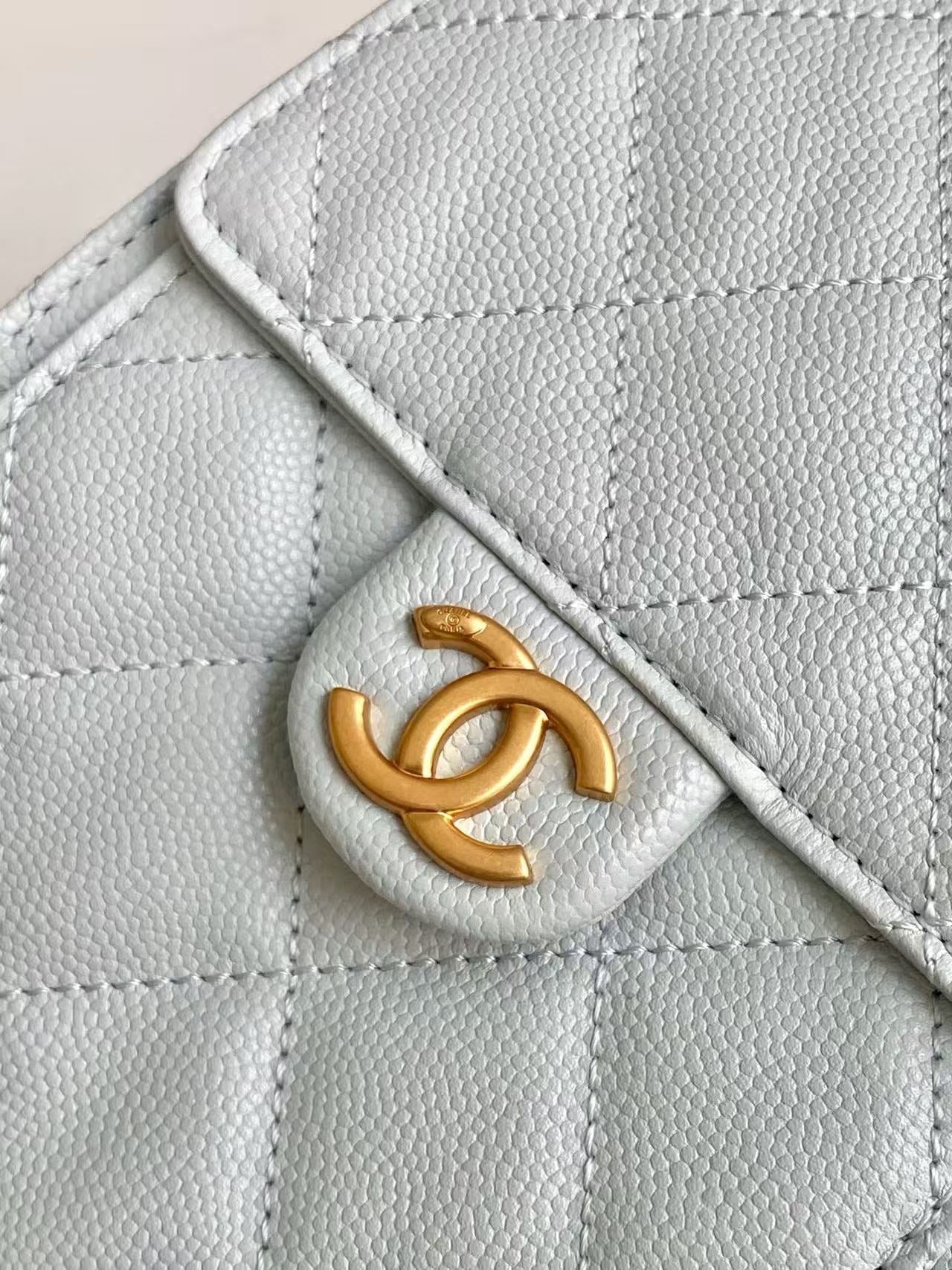 CC 25C Hobo Bag 30cm Light Blue Grained Calfskin mysite