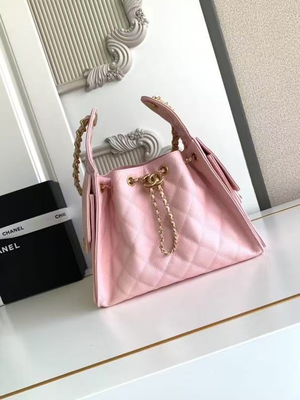 CC 25C Hobo Bag 30cm Pink Grained Calfskin mysite