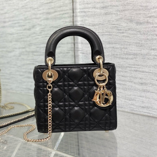 Mini Lady 17 My ACB Black Lambskin Light Gold Hardware mysite
