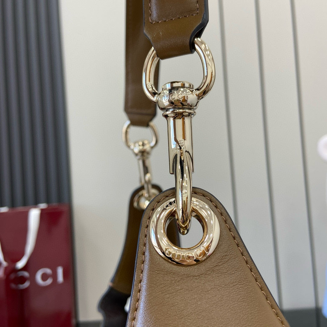 GG Tote Bag Brown Velvet Embossed and Leather mysite