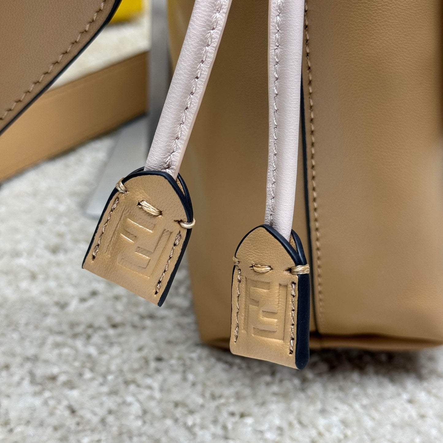 Mamma Baguette Medium Bag 26.5cm Light Brown Lambskin Gold Hardware mysite