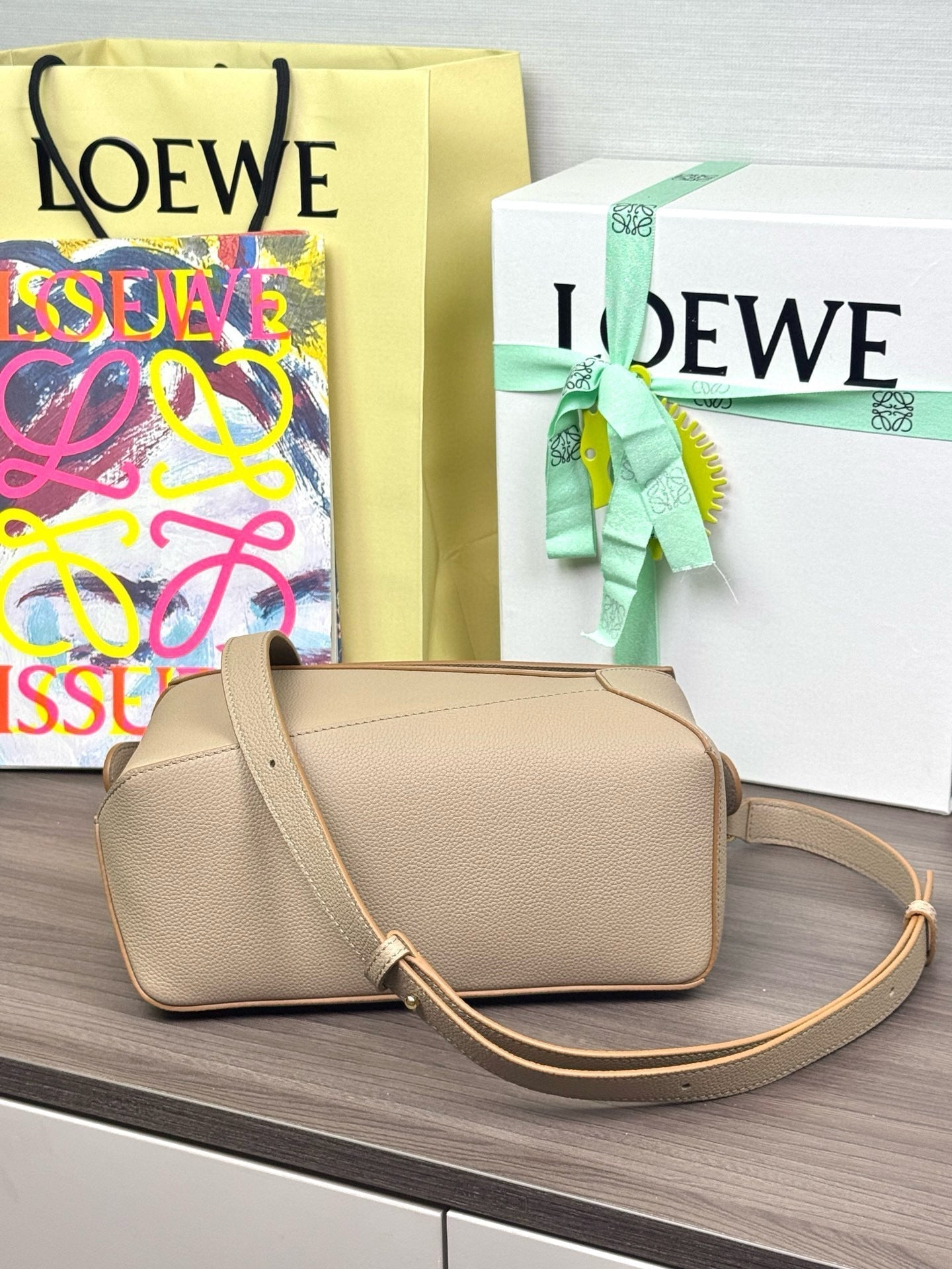 Loewe Small Puzzle Bag in Sand Soft Grained Calfskin mysite