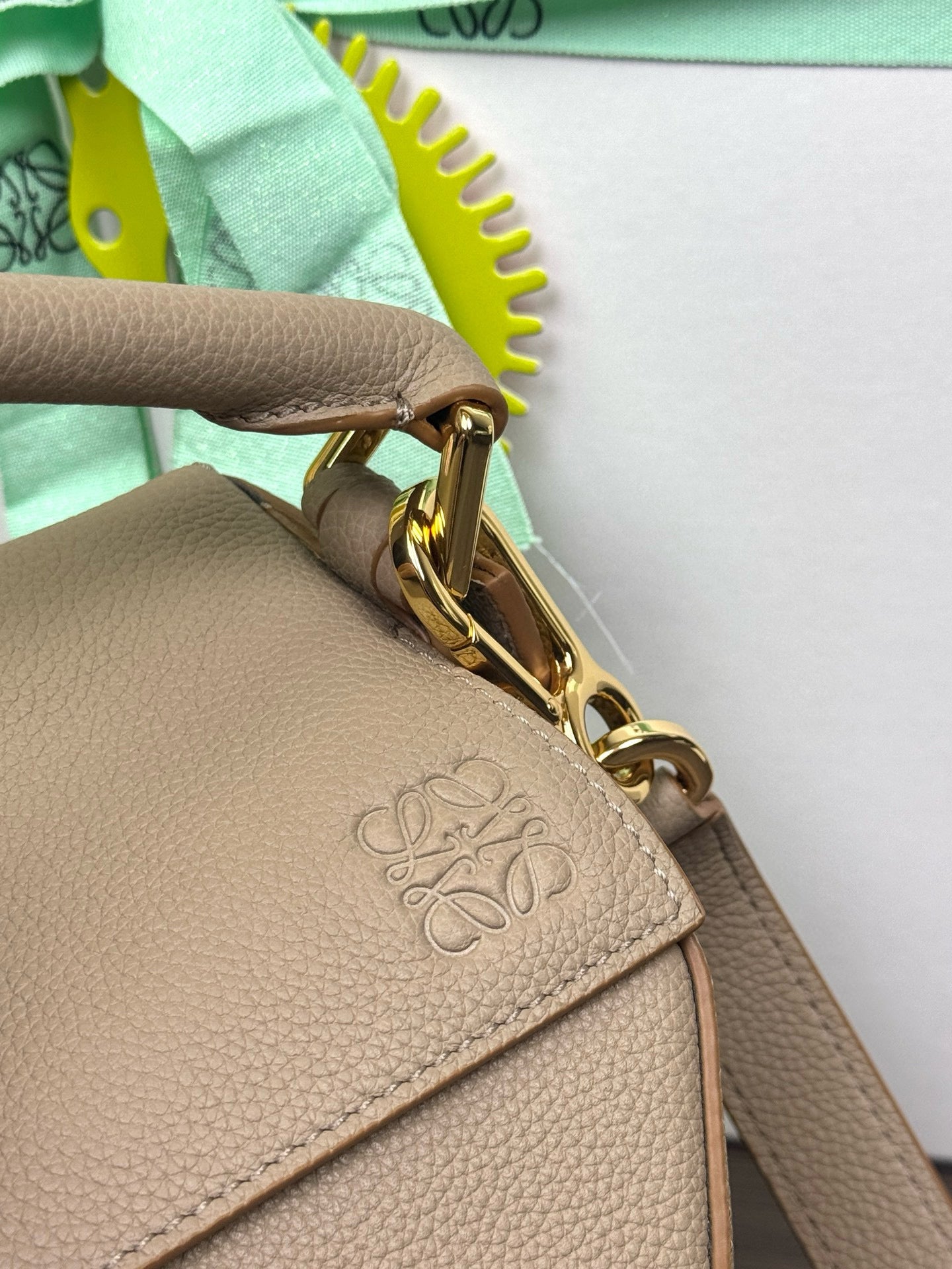 Loewe Small Puzzle Bag in Sand Soft Grained Calfskin mysite