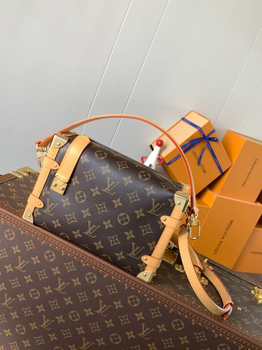 LV Pico Side Trunk 21cm Brown Monogram Coated Canvas mysite