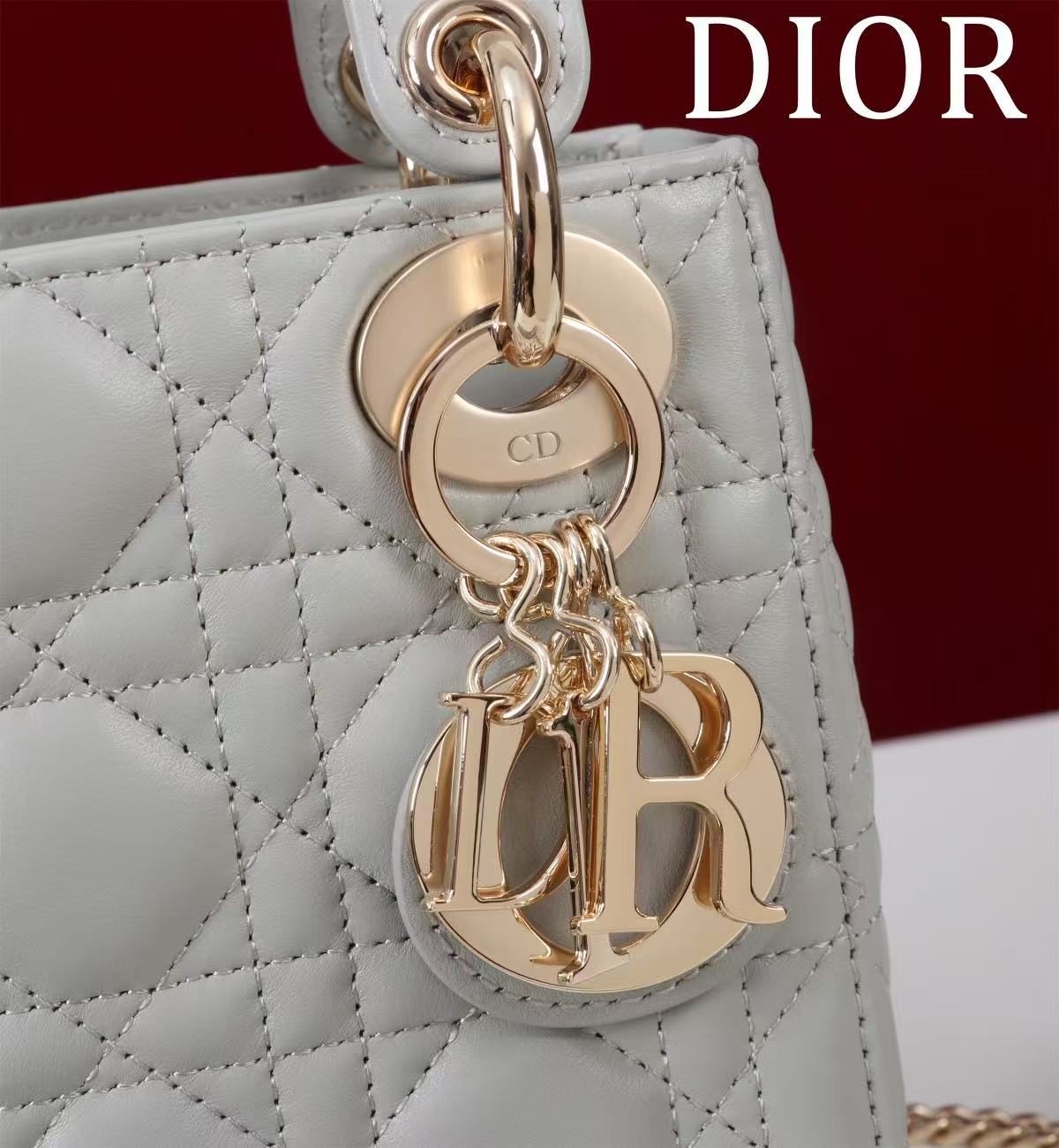 CD Mini Lady 17 Light Grey Lambskin mysite