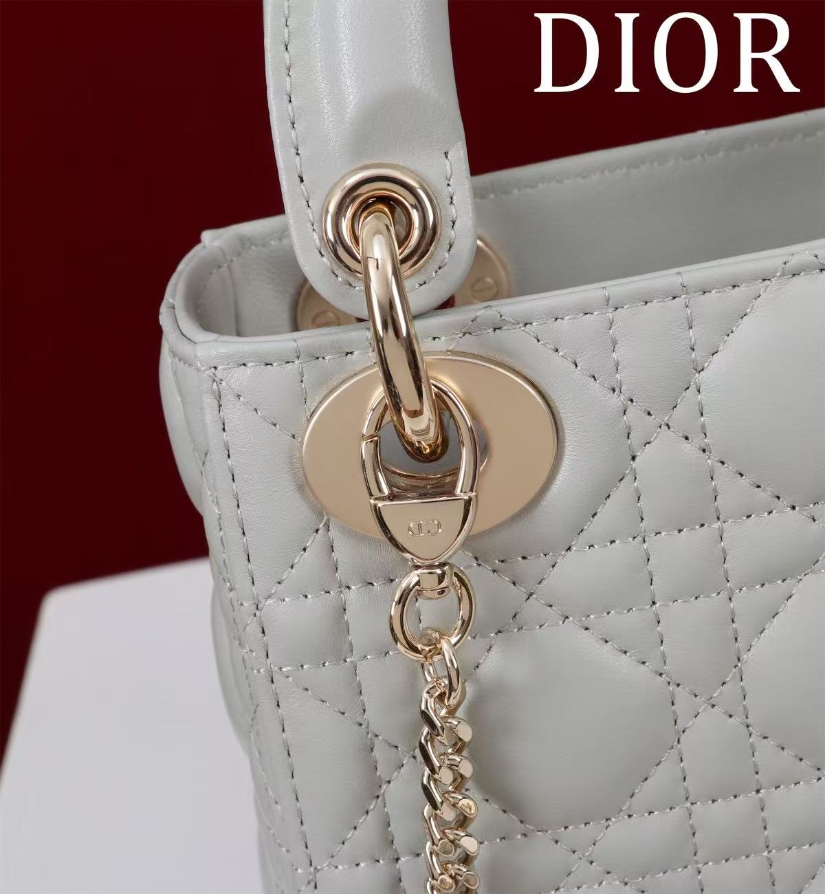 CD Mini Lady 17 Light Grey Lambskin mysite