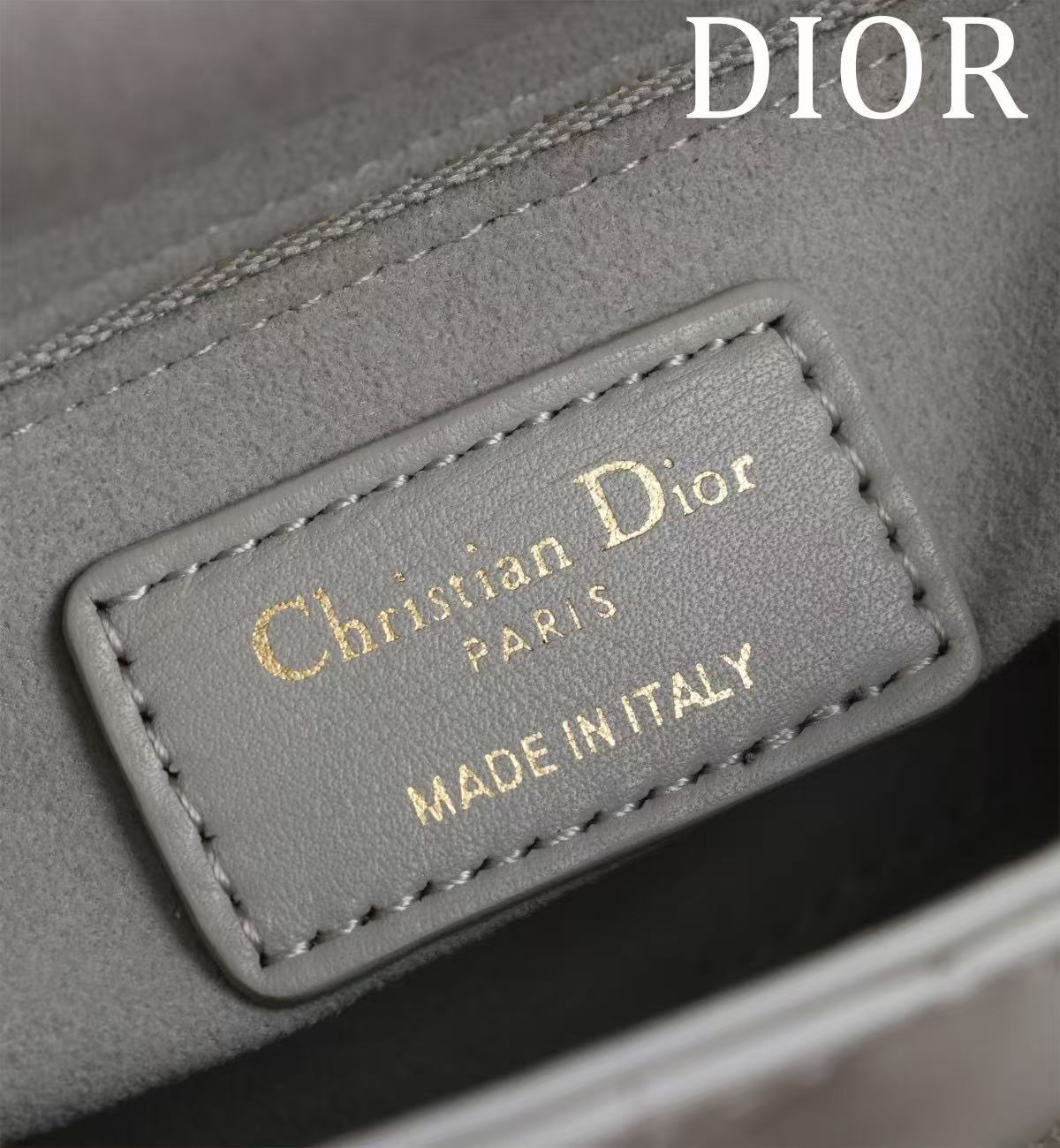 CD Mini Lady 17 Light Grey Lambskin mysite