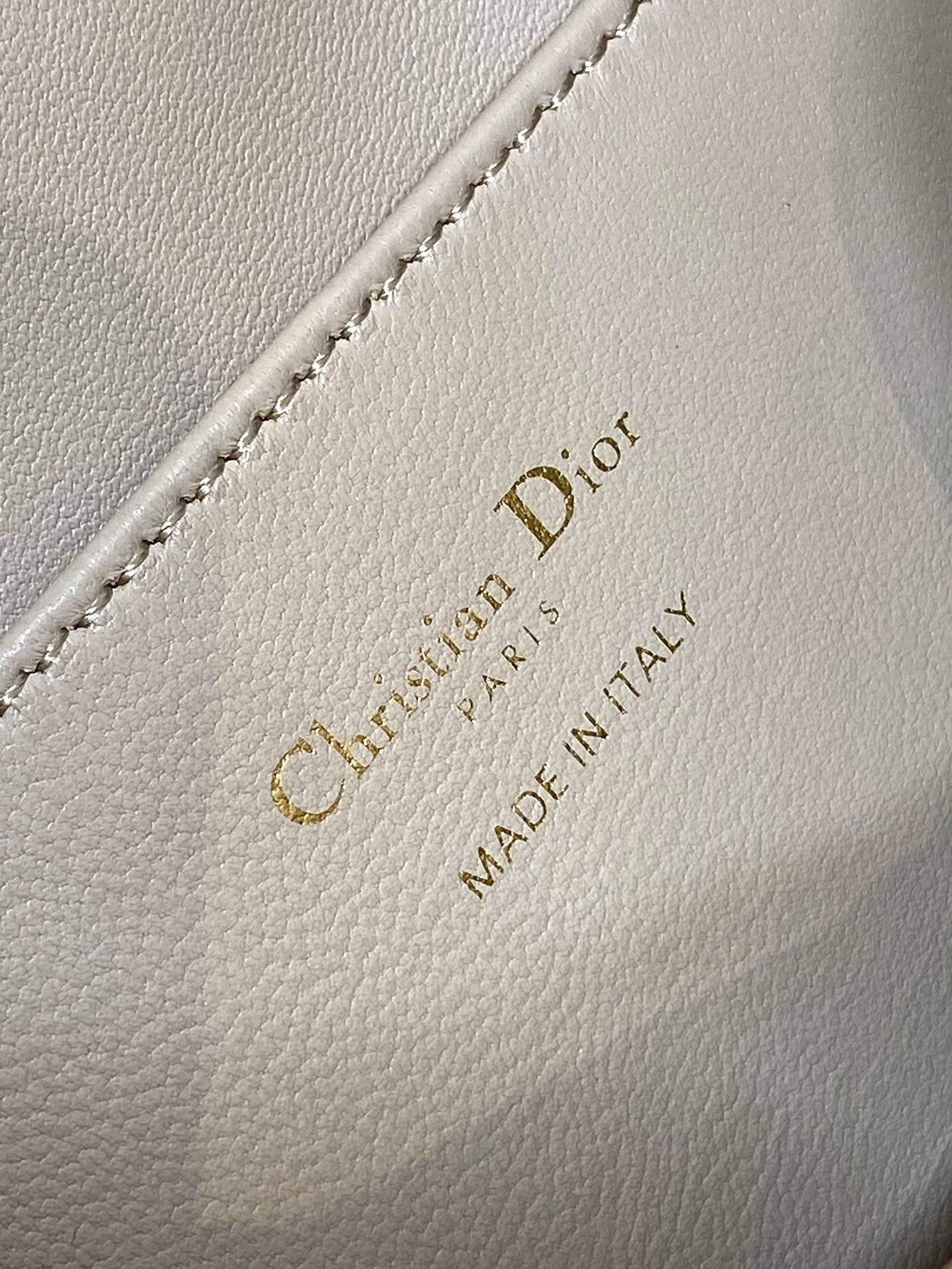 Small CD Caro Blackpack 18cm Powder Beige Macrocannage Lambskin mysite