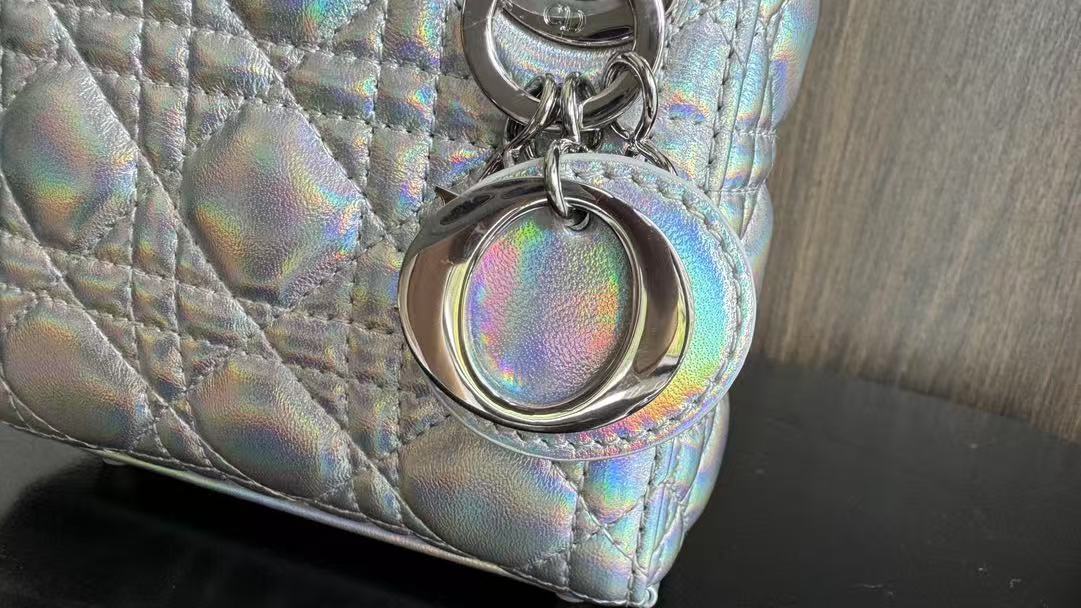 CD MINI LADY 12 SILVER PATENT LAMBSKIN mysite