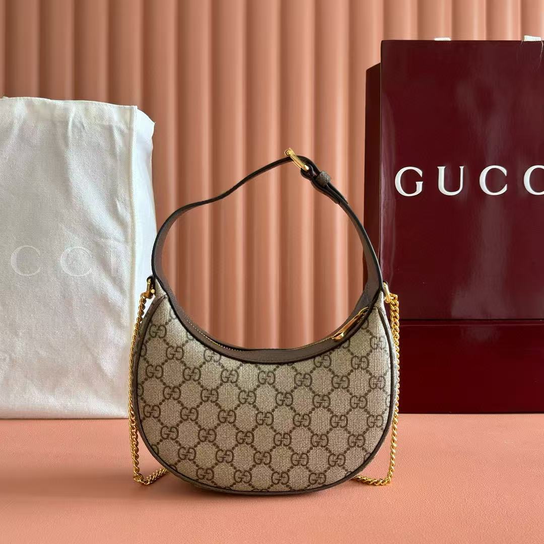 Gucci Ophidia 20cm Bag Ebony mix Beige Canvas Leather mysite