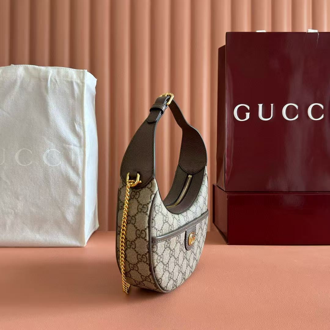 Gucci Ophidia 20cm Bag Ebony mix Beige Canvas Leather mysite