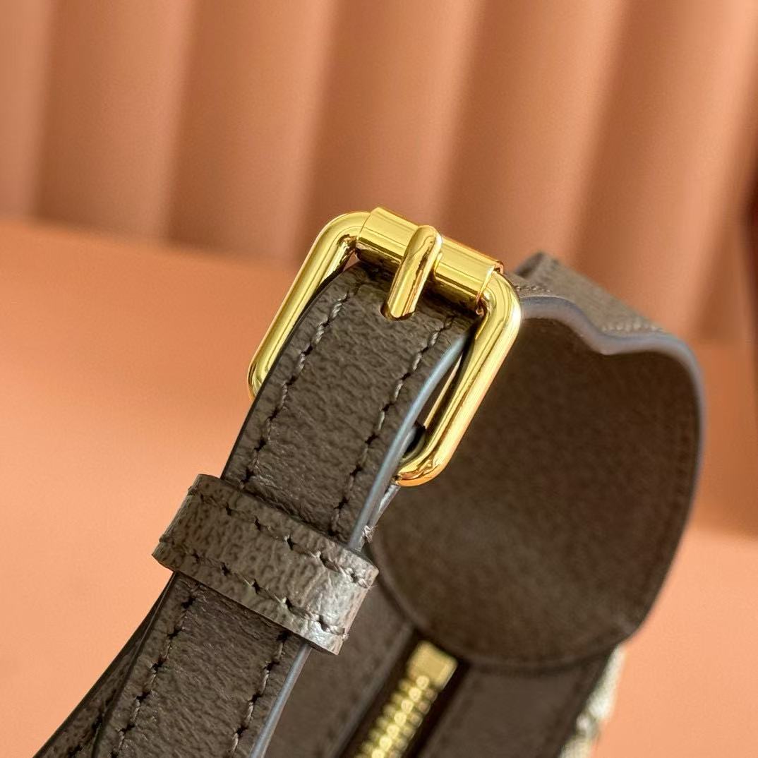 Gucci Ophidia 20cm Bag Ebony mix Beige Canvas Leather mysite