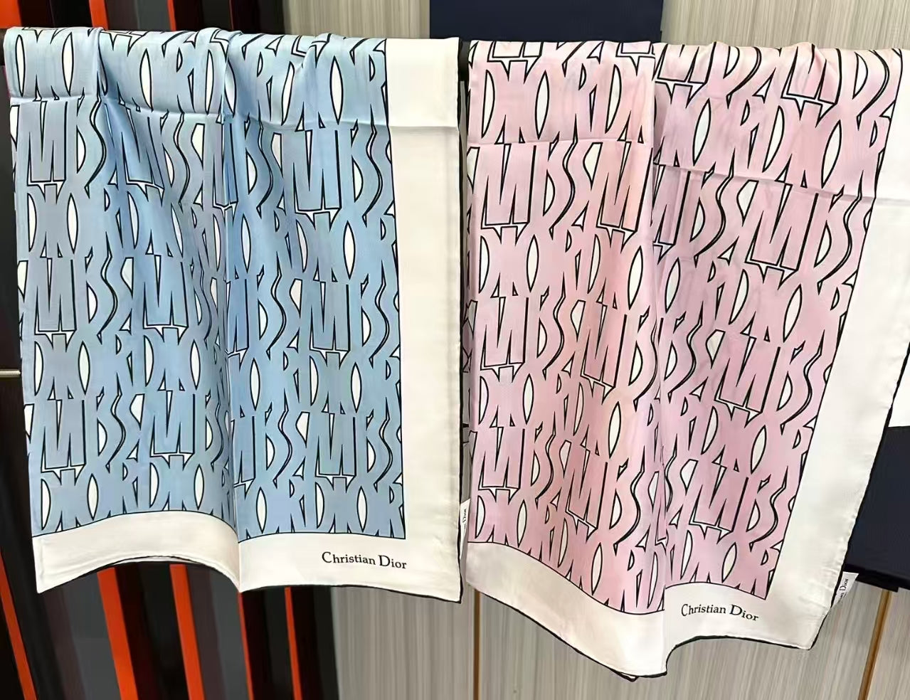 Dior Miss Dior Allover 90 Square Scarf mysite