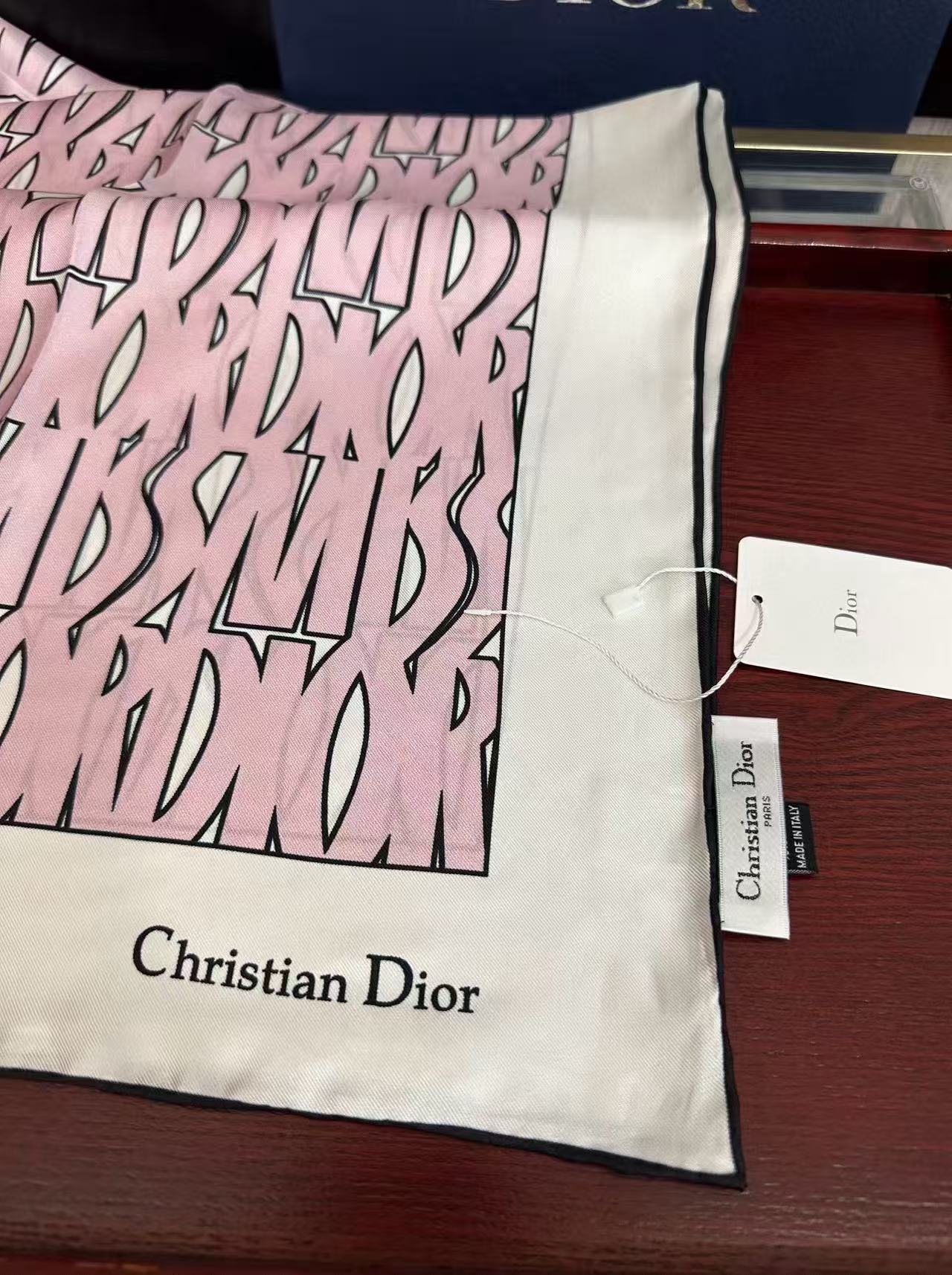 Dior Miss Dior Allover 90 Square Scarf mysite