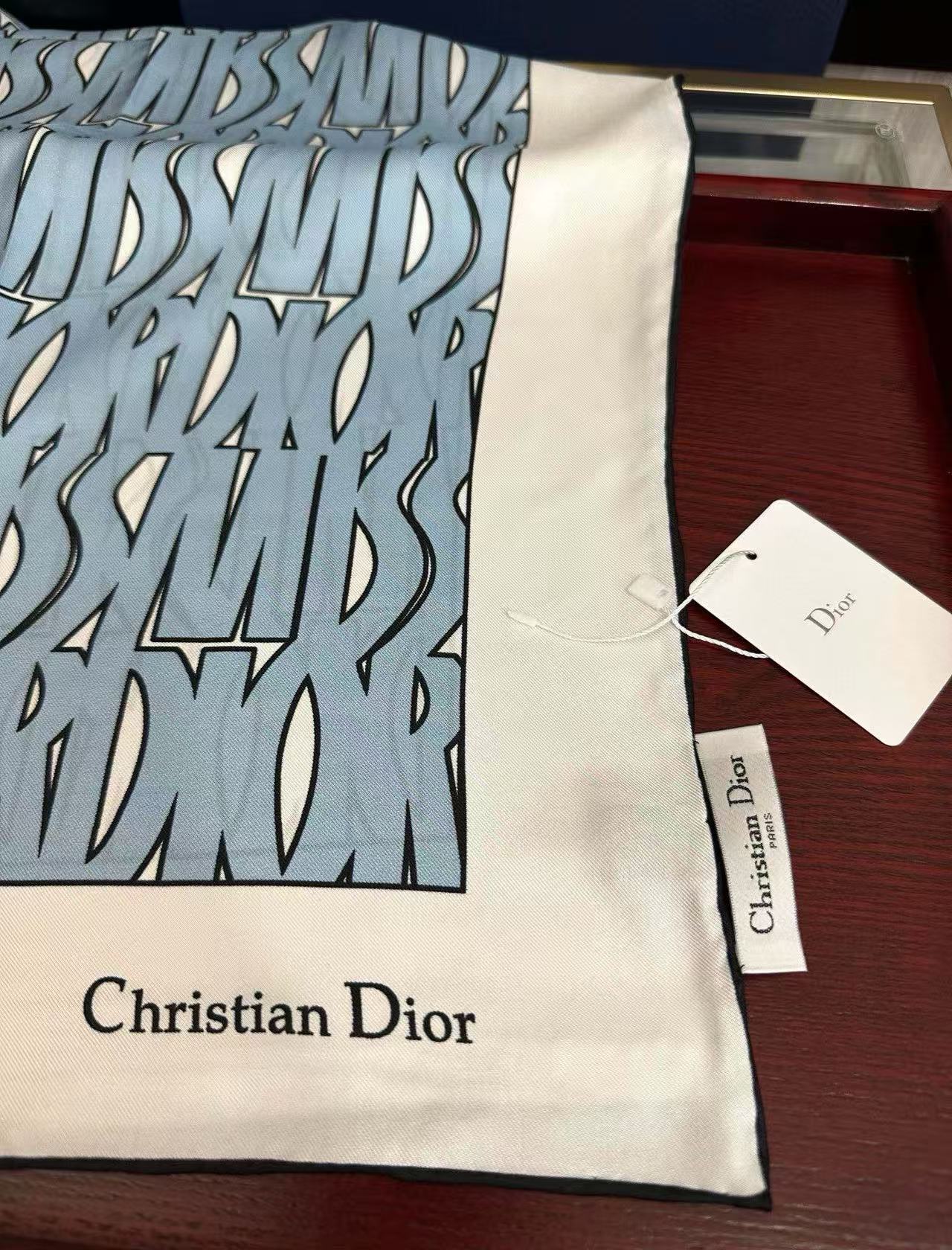 Dior Miss Dior Allover 90 Square Scarf mysite